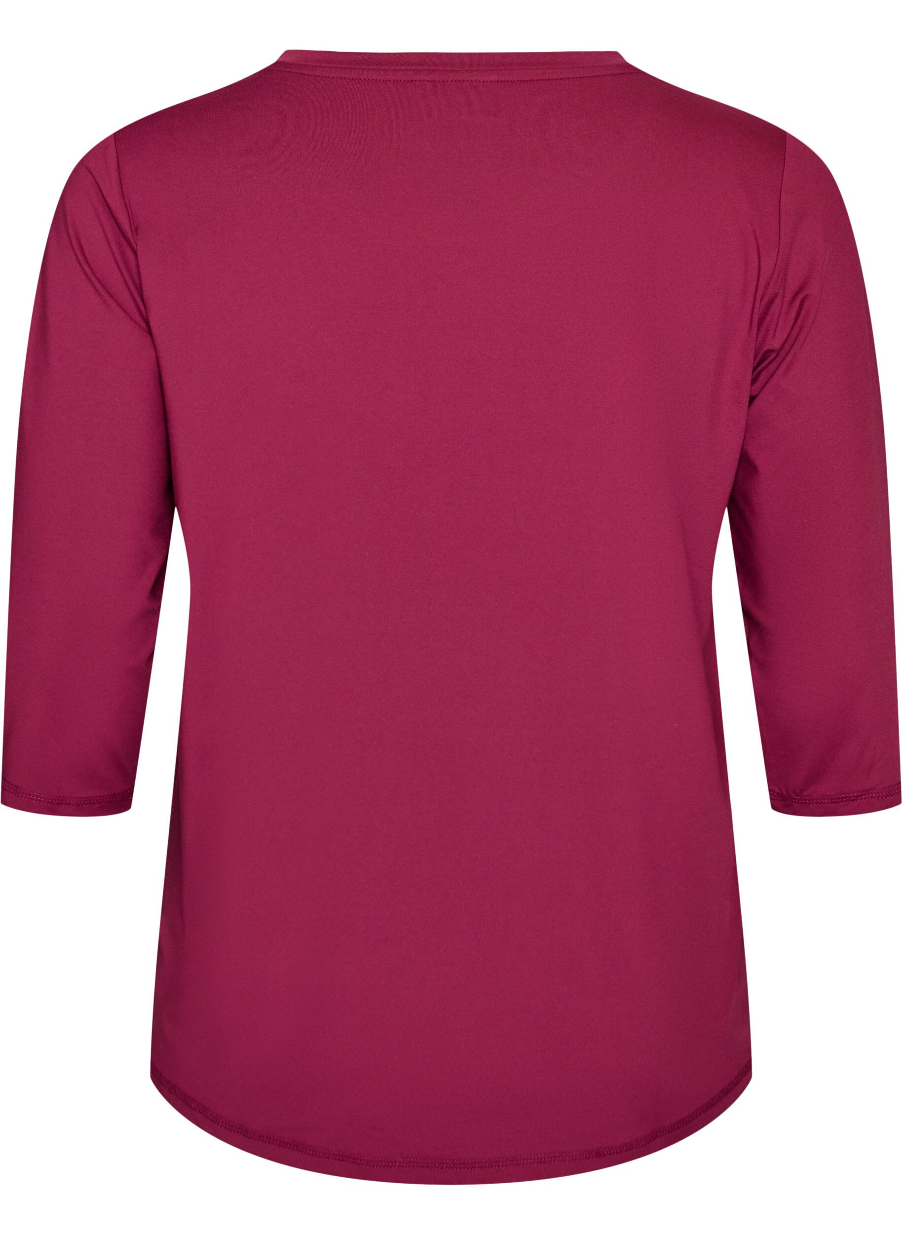 ZizziTr&aelig;ningsbluse med 3/4 &aelig;rmer, Lyser&oslash;d, Packshot image number 1