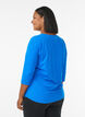 Tr&aelig;ningsbluse med 3/4 &aelig;rmer., Bl&aring;, Model image number 2