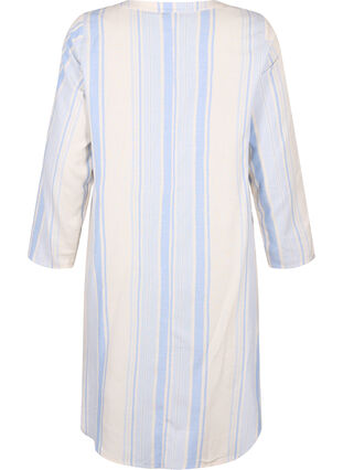 Stribet kjole med lange ærmer, Birch w. Stripes, Packshot image number 1