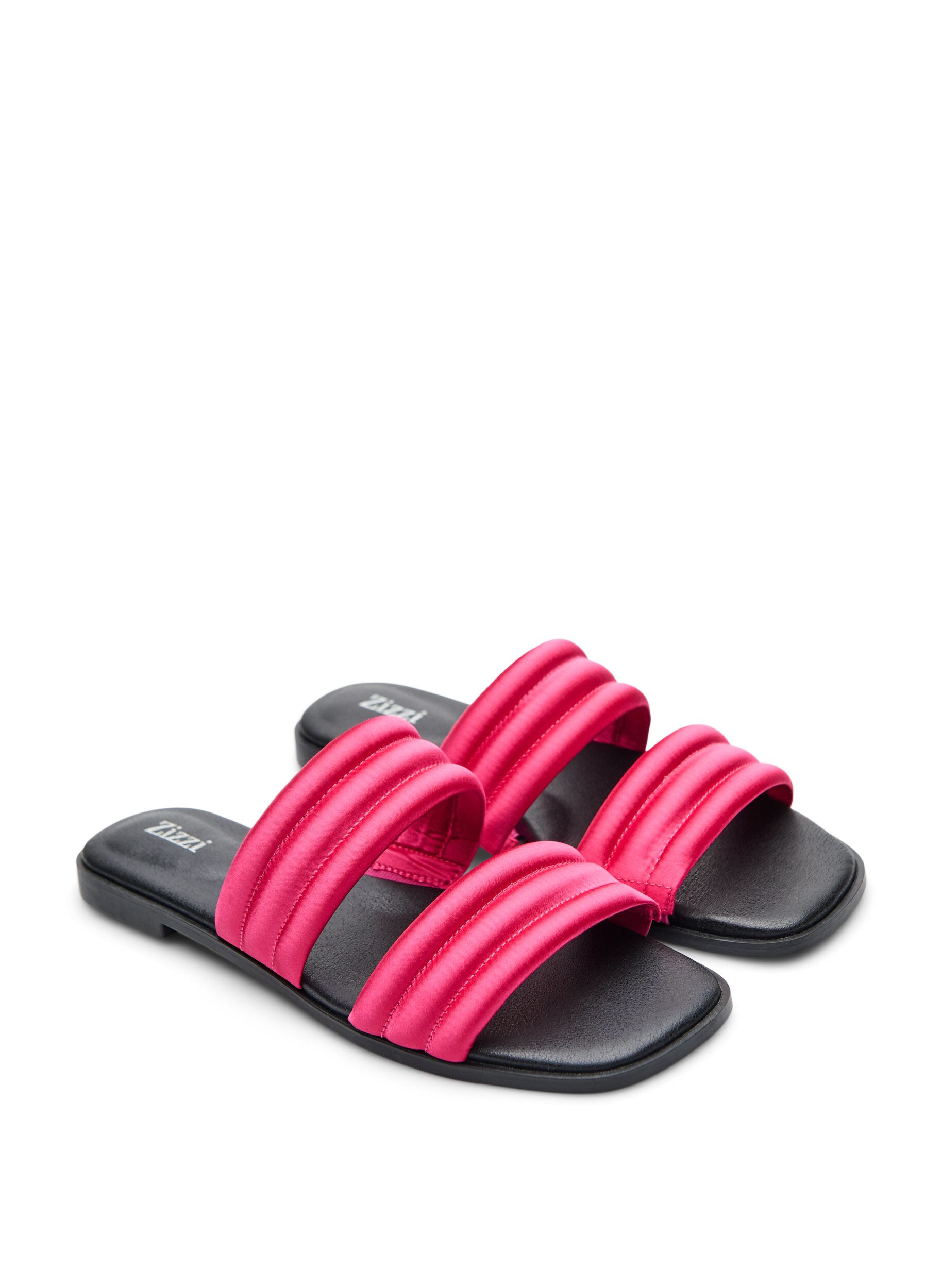 Zizzi Sandal med polstrede remme, Lyser&oslash;d, Packshot image number 1
