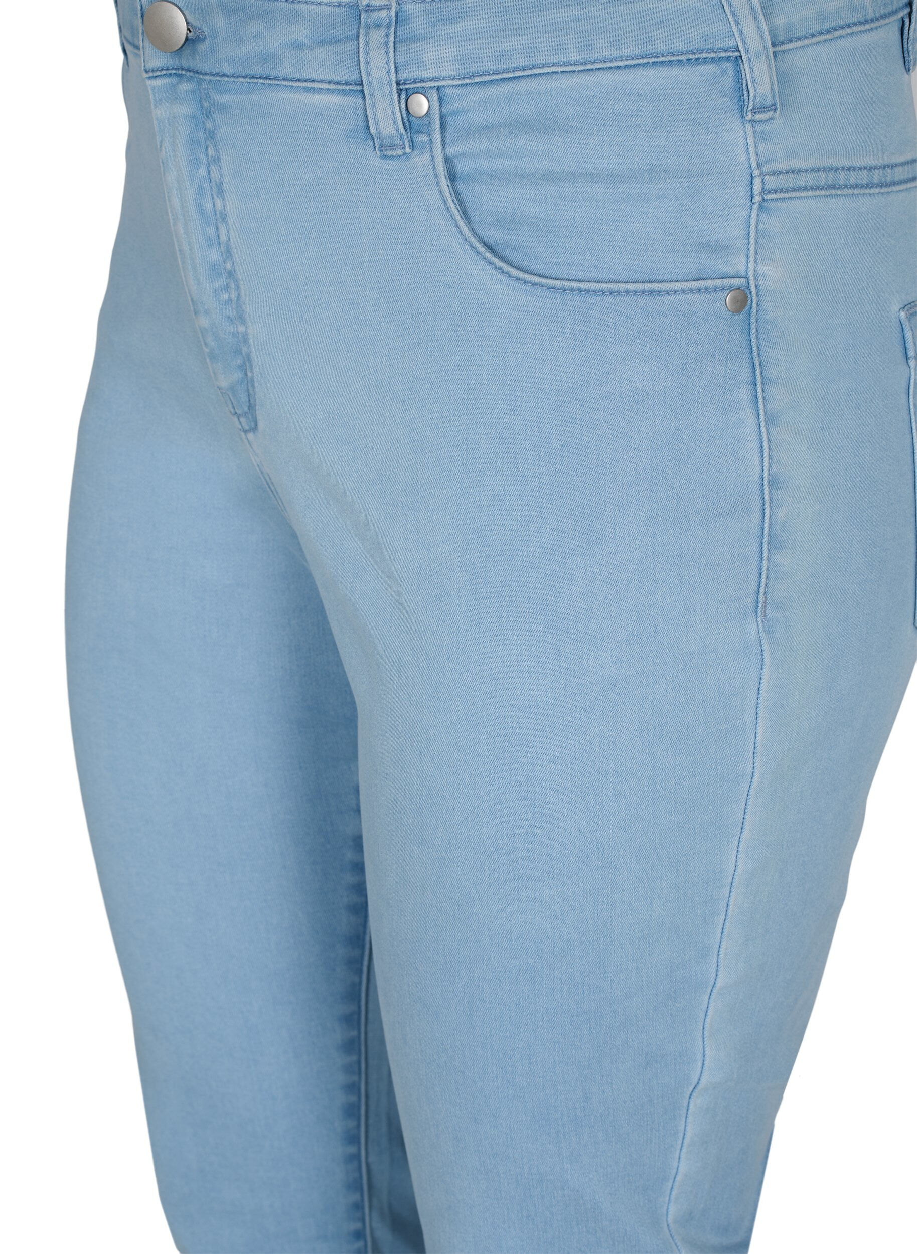 ZizziSlim fit Emily jeans med normal talje, Bl&aring;, Packshot image number 2