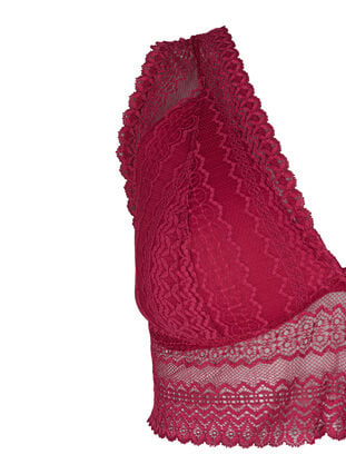 Blonde bh med blød vattering - Rød - Str. 85E-115H - Zizzi