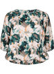 Smockbluse i viskose med print, Duck Gr. Forest AOP, Packshot image number 0