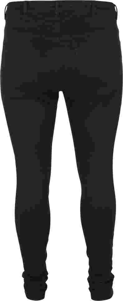 Super slim Amy jeans med høj talje, Black, Packshot image number 1