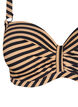 Bikini bh med b&oslash;jle og m&oslash;nster, Brun, Packshot image number 2