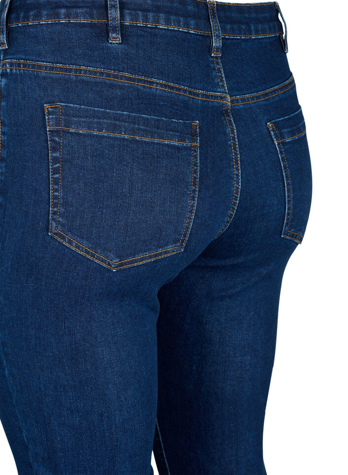 Amy jeans med h&oslash;j talje og super slim fit, Bl&aring;, Packshot image number 3