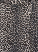 Kort denimnederdel med leopardprint og A-snit, Brun, Packshot image number 2