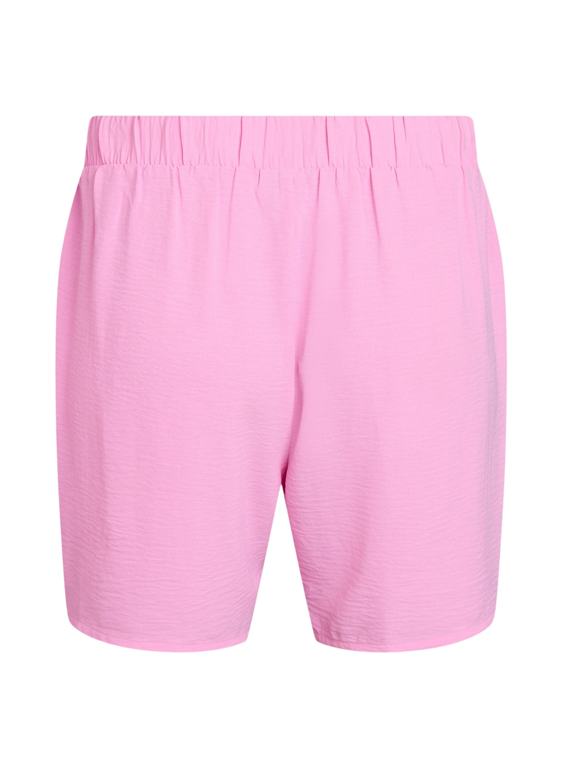 ZizziShorts med lommer og elastik i taljen, Lyser&oslash;d, Packshot image number 1