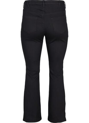Ellen bootcut jeans med høj talje, Black, Packshot image number 1