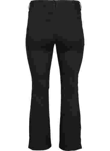 Ellen bootcut jeans med høj talje, Black, Packshot image number 1