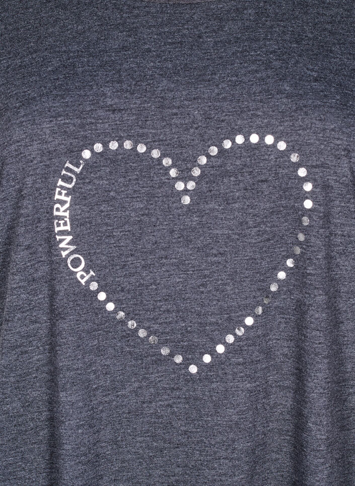 Kortærmet natkjole med tekstprint, , Packshot image number 2