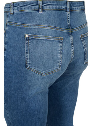 Super slim Amy jeans i bomuldsmix, Blue denim, Packshot image number 3
