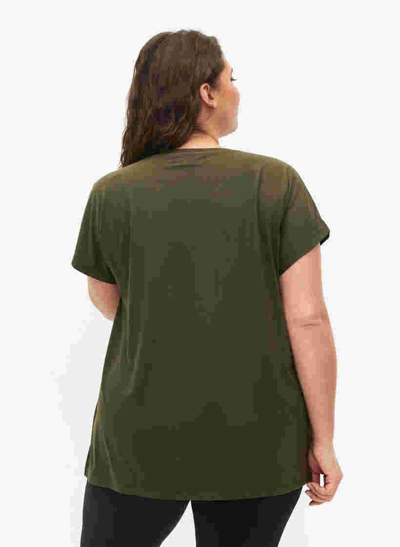 Kortærmet trænings t-shirt, Forest Night, Model image number 1