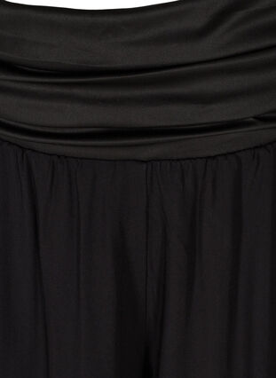 Løse bukser i viskose med elastikkant, Black, Packshot image number 2