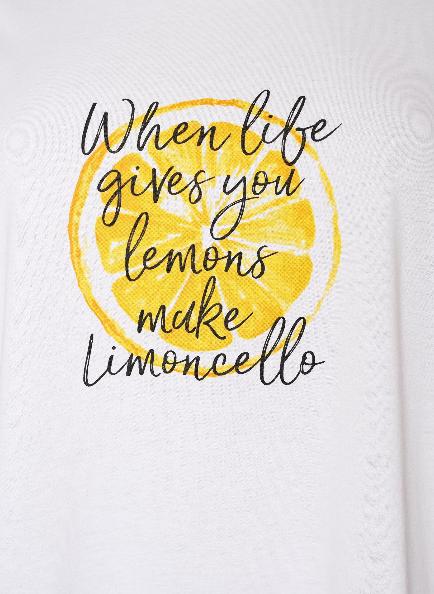 ZizziT-shirt med motiv, Hvid, Packshot image number 2