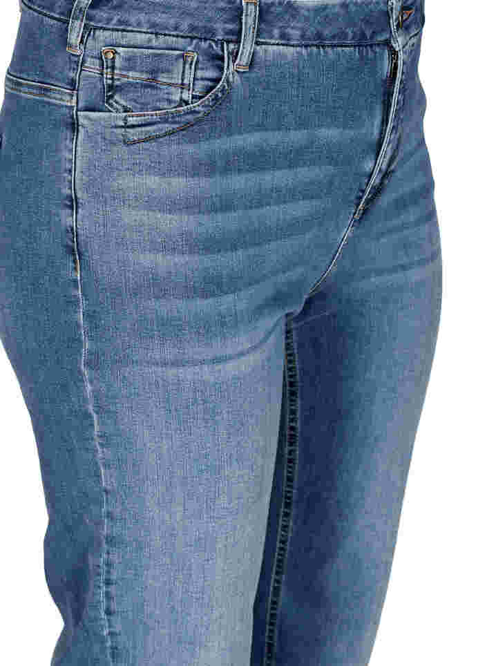 Højtaljede regular fit Gemma jeans, Light blue denim, Packshot image number 2