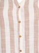Skjortebluse i bomuld med V-udsk&aelig;ring, Beige, Packshot image number 2