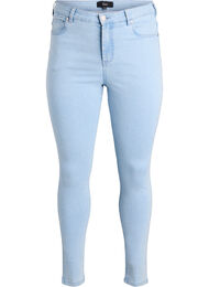 Amy jeans med h&oslash;j talje og super slim fit, Bl&aring;