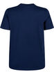 Basis t-shirt i bomuld med rund hals , Bl&aring;, Packshot image number 1