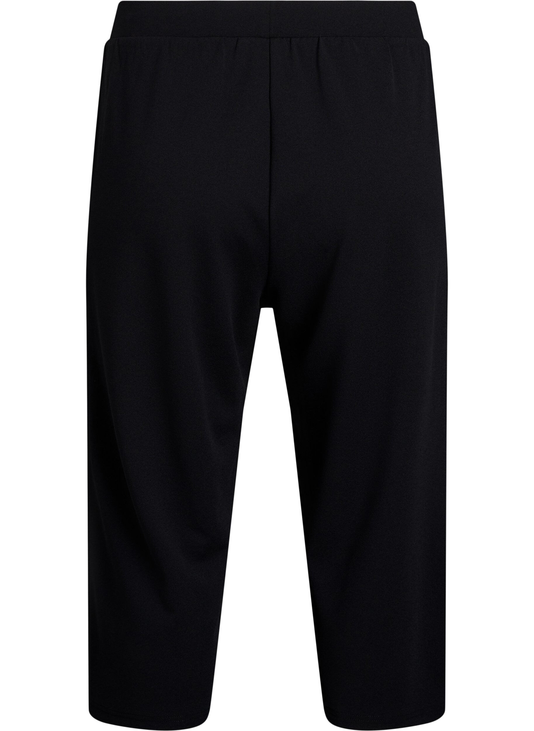 Zizzi L&oslash;se knickers med h&oslash;j talje, Sort, Packshot image number 1