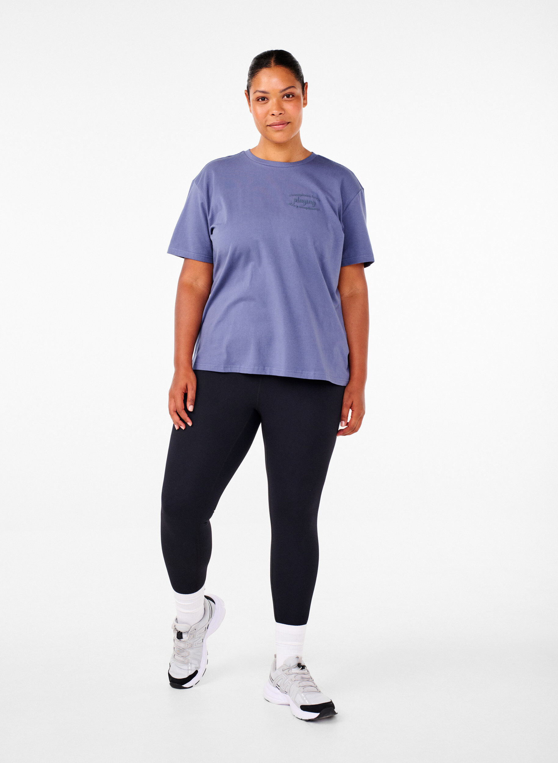 ZizziSporty t-shirt i &oslash;kologisk bomuld, , Model image number 1