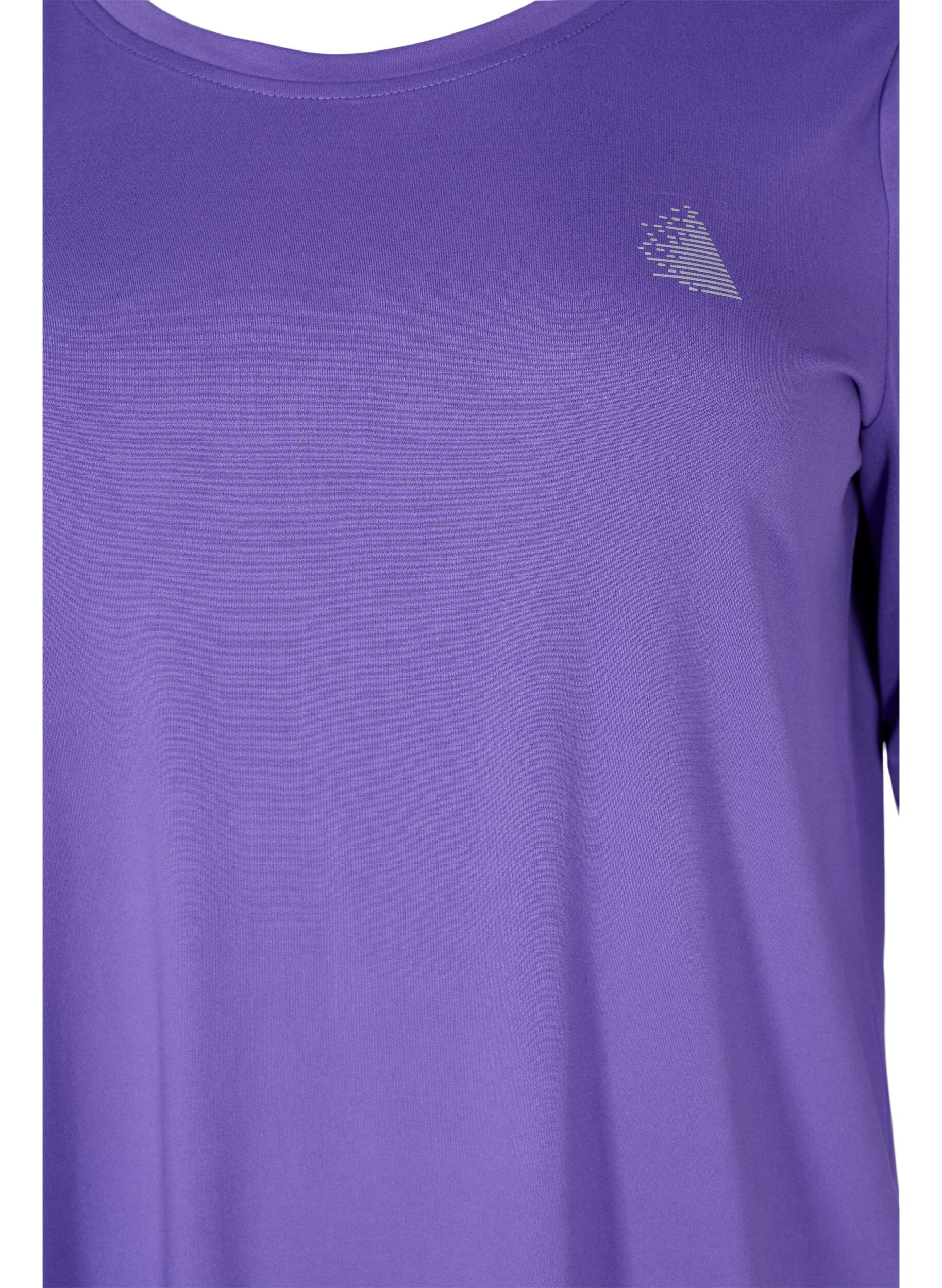 ZizziTr&aelig;ningsbluse med 3/4 &aelig;rmer, Lilla, Packshot image number 2