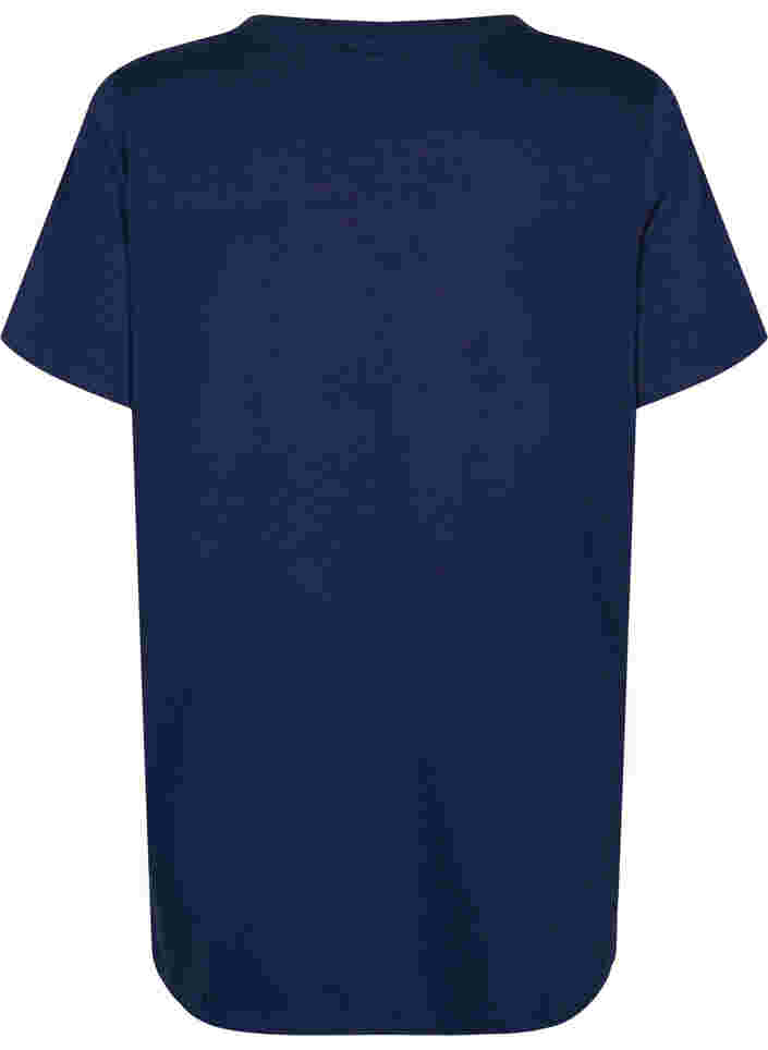 Oversize nat t-shirt i økologisk bomuld, Peacoat W. relaxed, Packshot image number 1