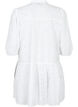 Broderi anglaise skjortekjole i bomuld, Bright White, Packshot image number 1