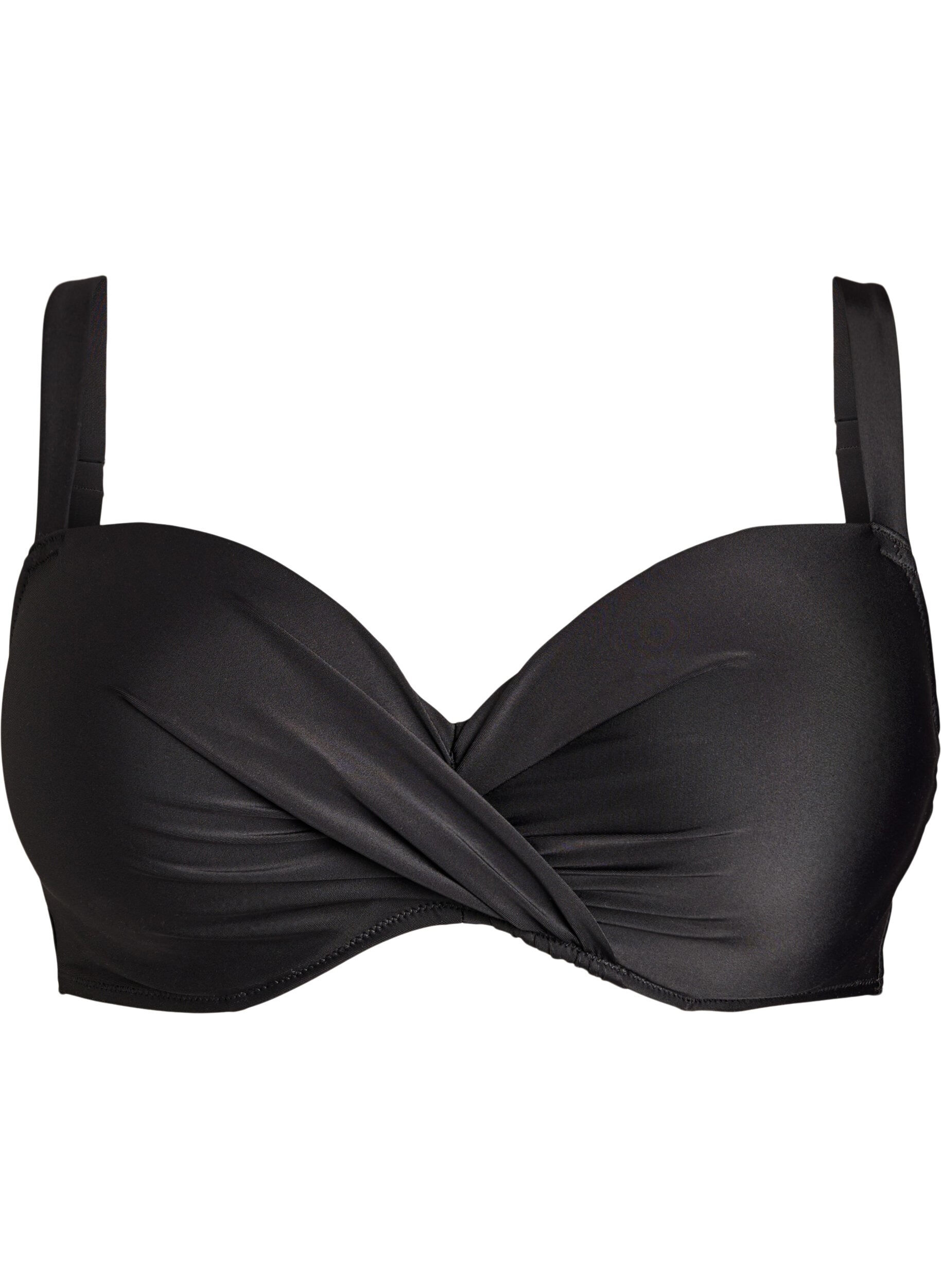 Bikini bh med b&oslash;jle og drapering