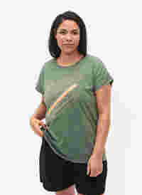 Kortærmet trænings t-shirt med print, Laurel W. w. Print, Model