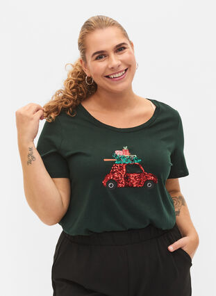 Jule t-shirt i bomuld, Scarab Car, Model image number 0