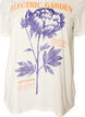T-shirt i bomuld med print, Hvid, Packshot image number 2