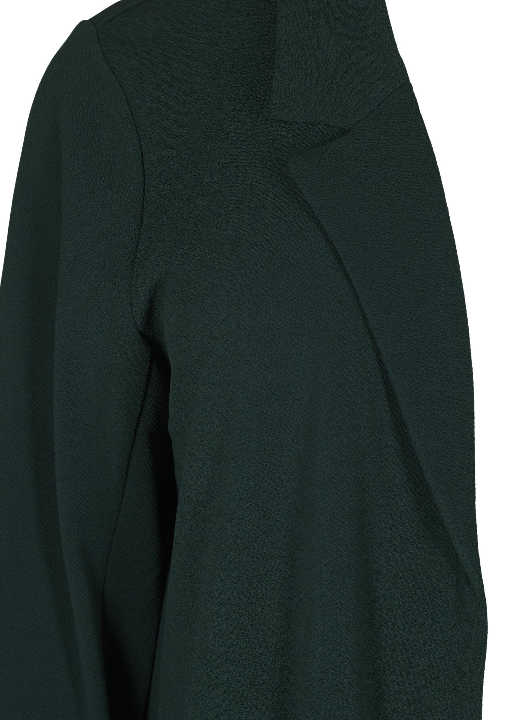 ZizziLang blazer med lommer, Gr&oslash;n, Packshot image number 2