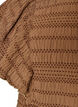 Bluse med smock-struktur og fl&aelig;se&aelig;rmer, Brun, Packshot image number 2