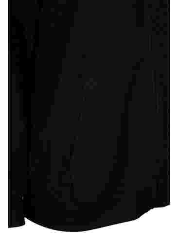 Struktureret sportscardigan med lynlås, Black, Packshot image number 3