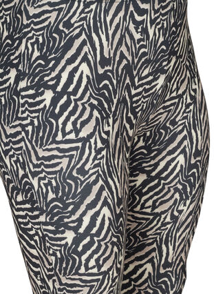 Lange leggings med zebra print, Black Zebra AOP, Packshot image number 2