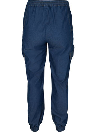 Løse jeans med snøre, Medium Blue, Packshot image number 1