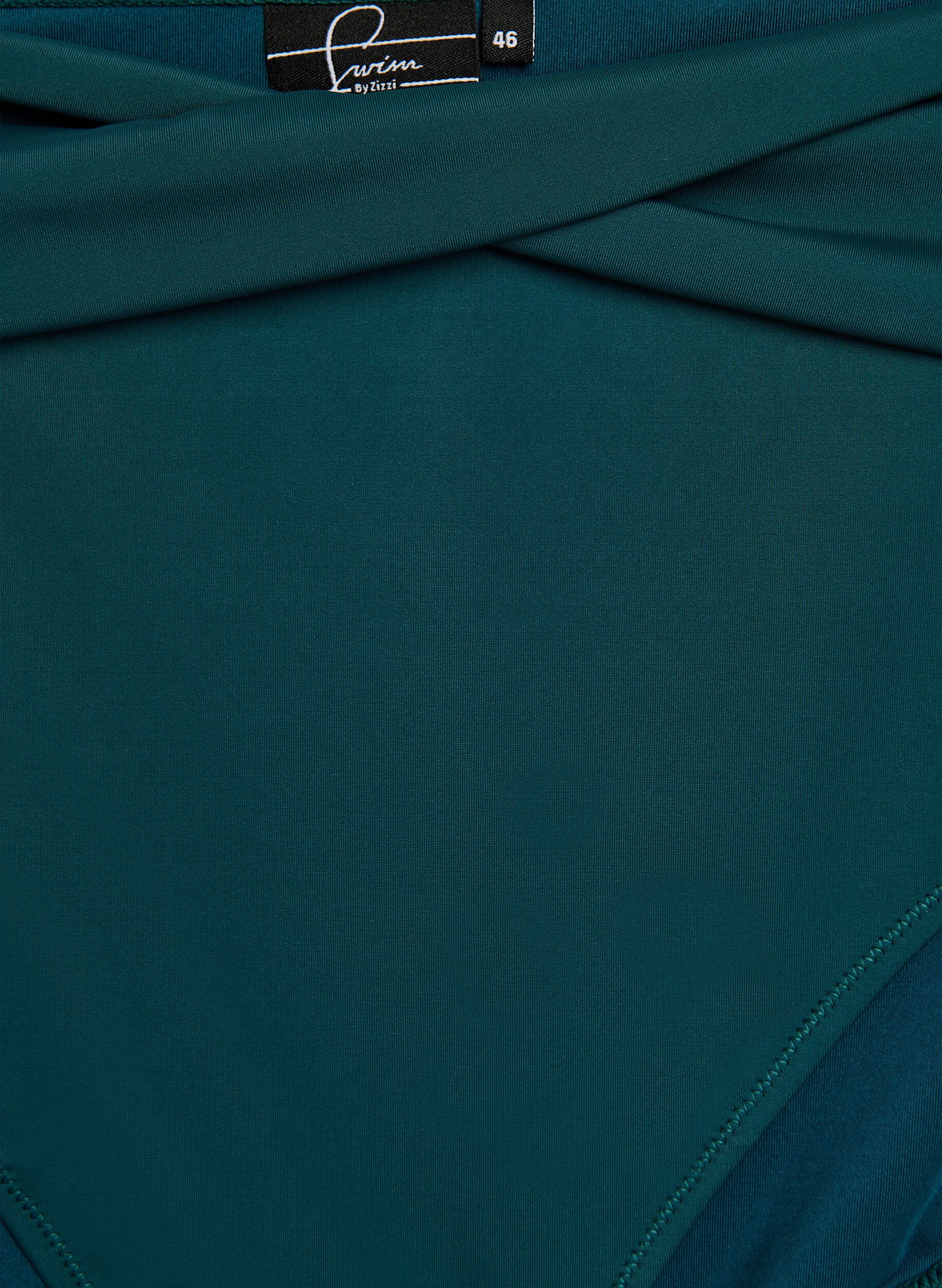 Zizzi Bikini trusse med wrapdetalje, Gr&oslash;n, Packshot image number 2