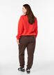 Sweatshirt med frontmotiv, R&oslash;d, Model image number 2
