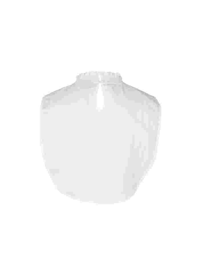 Skjortekrave med smock, Bright White, Packshot image number 1