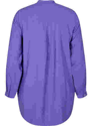 Lang skjorte med color-block , Purple Block, Packshot image number 1