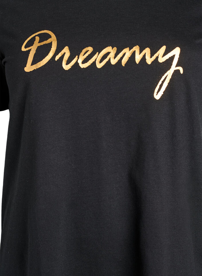 T-shirt med motiv, Sort, Packshot image number 2