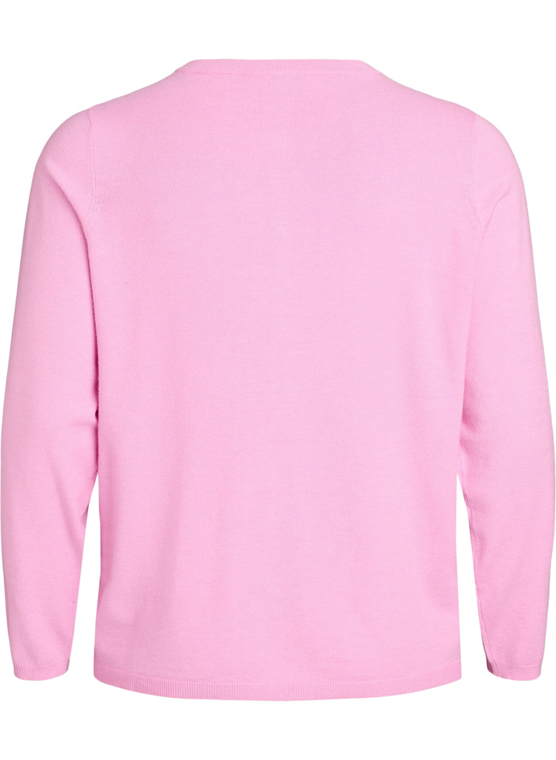 ZizziCardigan med runde knapper, Lyser&oslash;d, Packshot image number 1