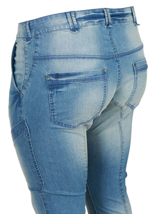 Ekstra slim fit Sanna jeans, Light blue denim, Packshot image number 3