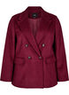 Blazer med dobbeltradet lukning og klassisk revers, Rød, Packshot image number 0