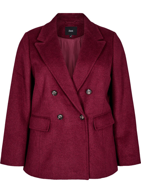 Blazer Med Dobbeltradet Lukning Og Klassisk Revers