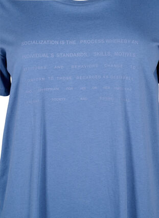 T-shirt med tekst motiv, Moonlight B. W.Navy, Packshot image number 2