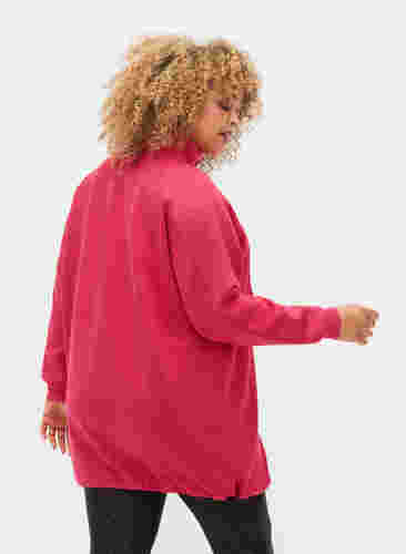 Lang sweatshirt med lomme og lynlås, Jazzy, Model image number 1