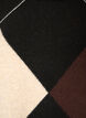 Strikbluse med harlekinm&oslash;nster, Sort, Packshot image number 2