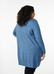 Meleret strik cardigan med lommer, Bl&aring;, Model image number 2